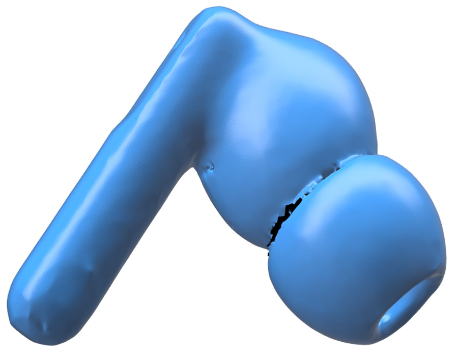 무선이어폰, 3D스캔 한 메시데이터