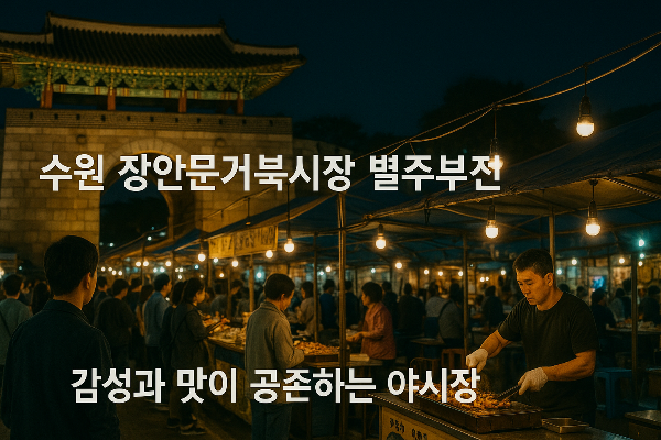 수원 장안문거북시장 별주부전 야장, 감성과 맛이 공존하는 야시장