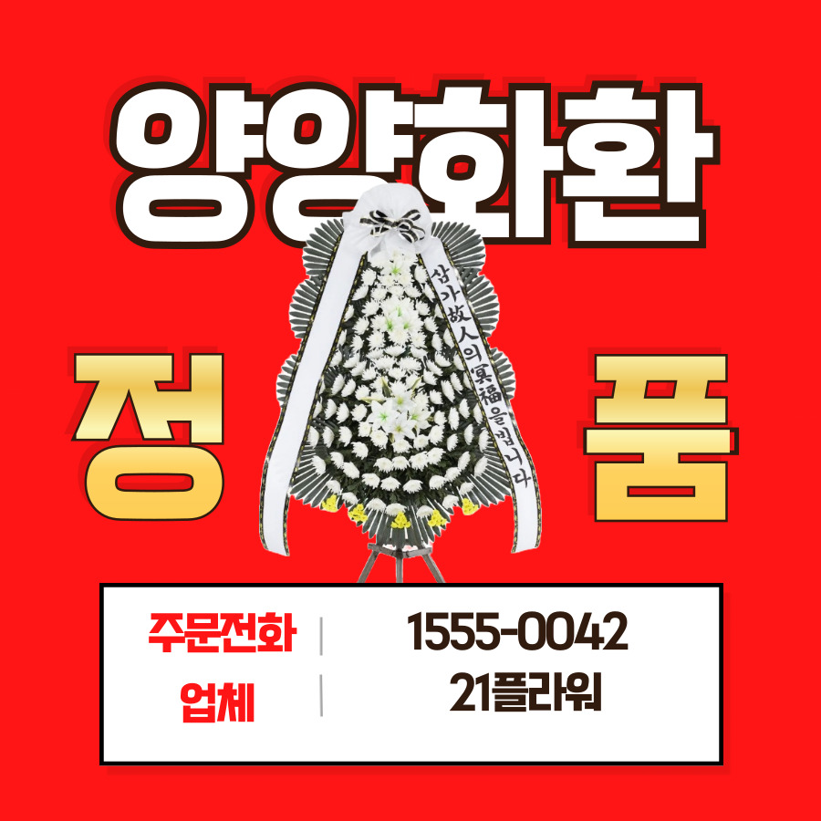 양양장례식장 근조화환
