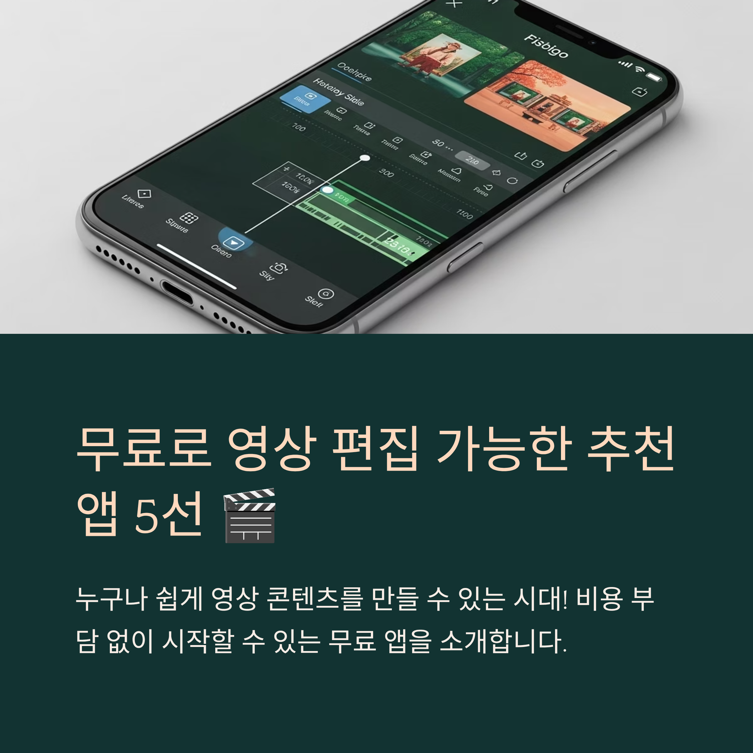 무료로 영상 편집 가능한 추천 앱 5선