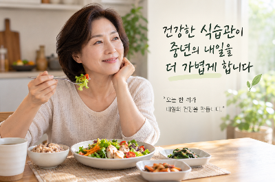 중년 식습관 관리, 무리하지 않고 식사 리듬을 만드는 현실적인 방법