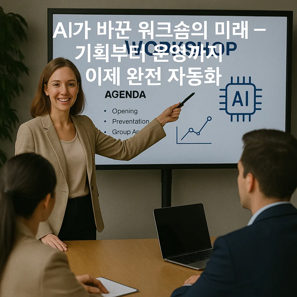 AI가 바꾼 워크숍의 미래 — 기획부터 운영까지 이제 완전 자동화