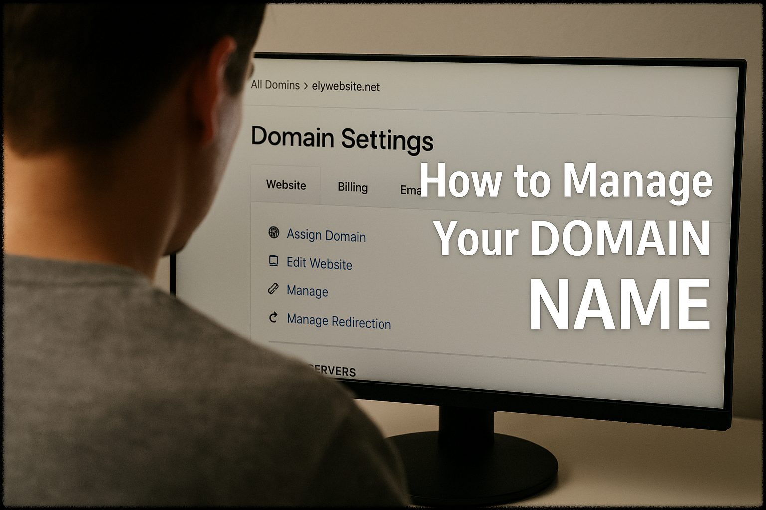 도메인 등록 사이트를 탐색 중인 사용자