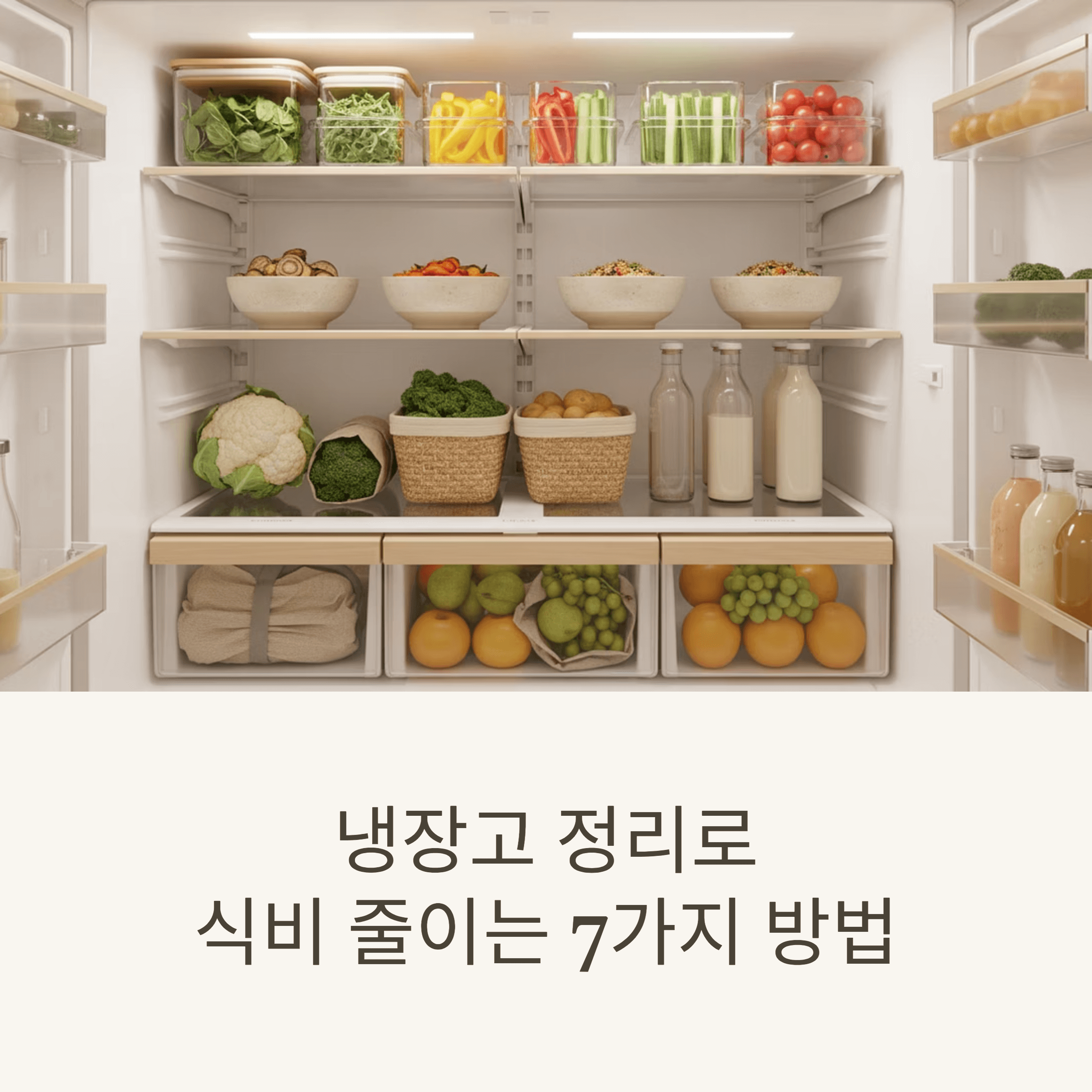 냉장고 정리로 식비 줄이는 7가지 방법