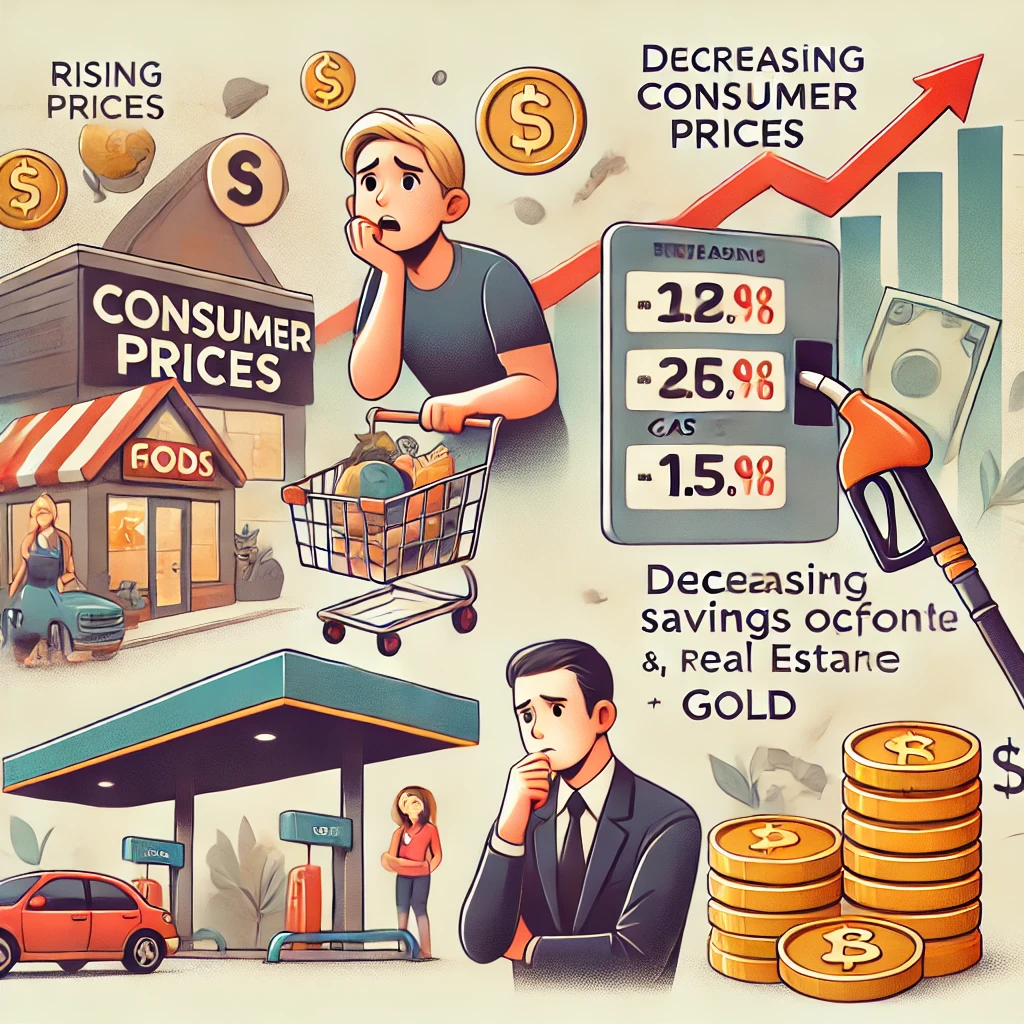 소비자물가 상승 일러스트 2