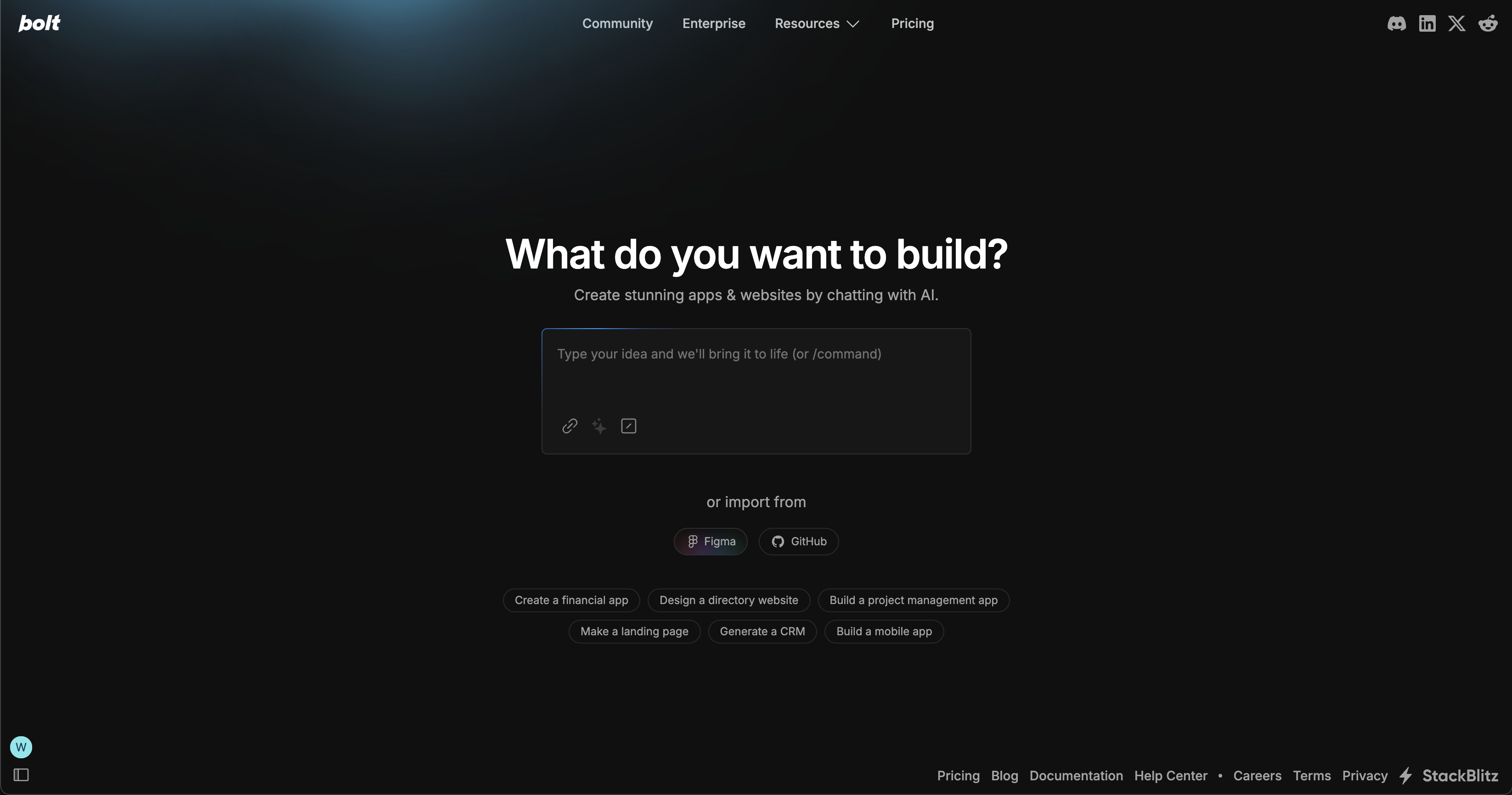 AI 웹 개발 플랫폼 / Bolt.new