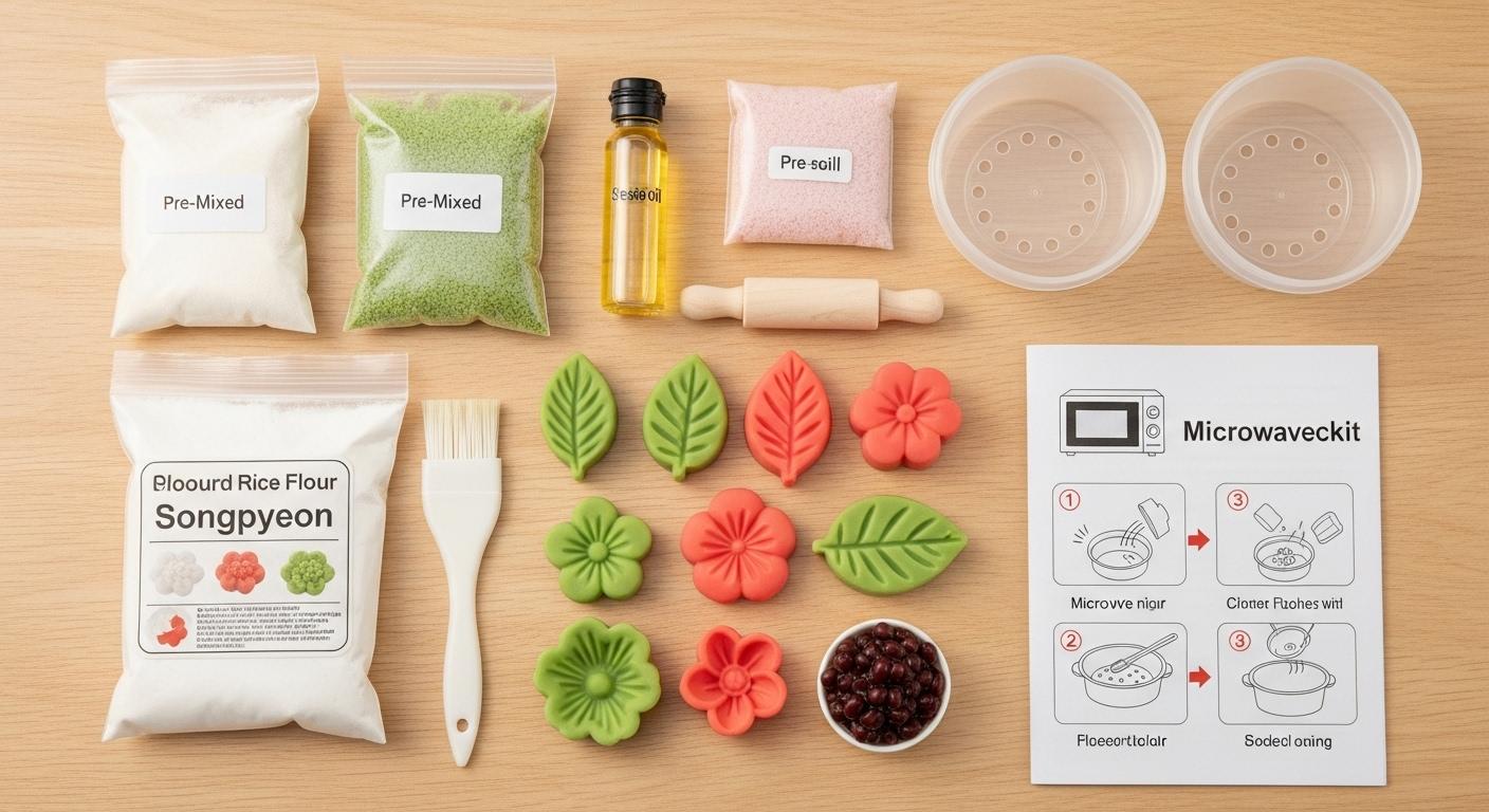 송편만들기 키트 전자레인지