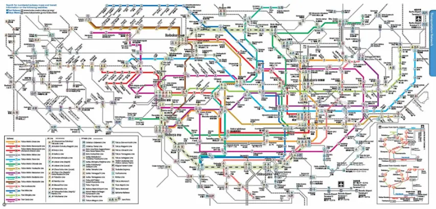 도쿄 지하철 노선도