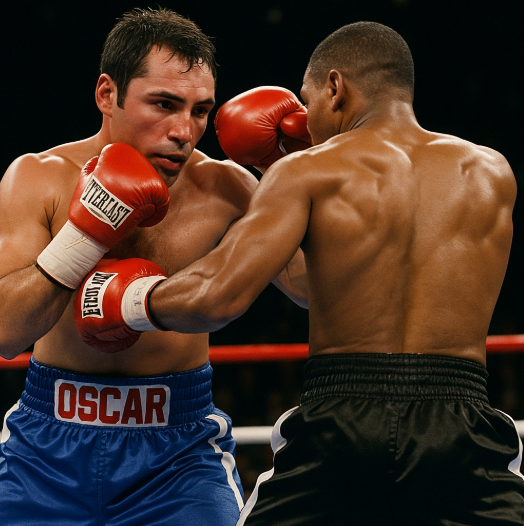 Oscar de la Hoya in the ring