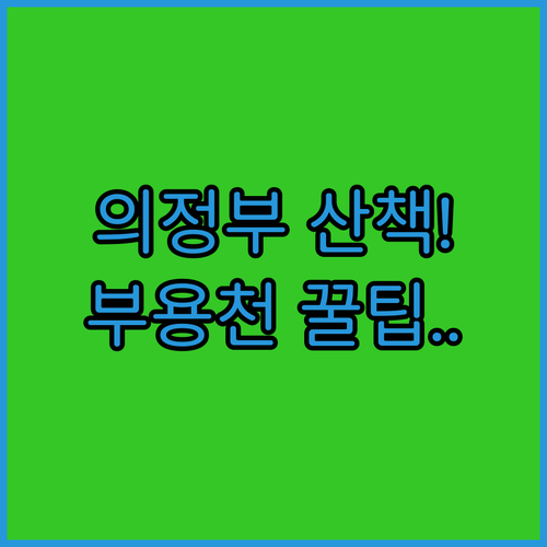 의정부 3월 산책하기 좋은 곳 중랑천..