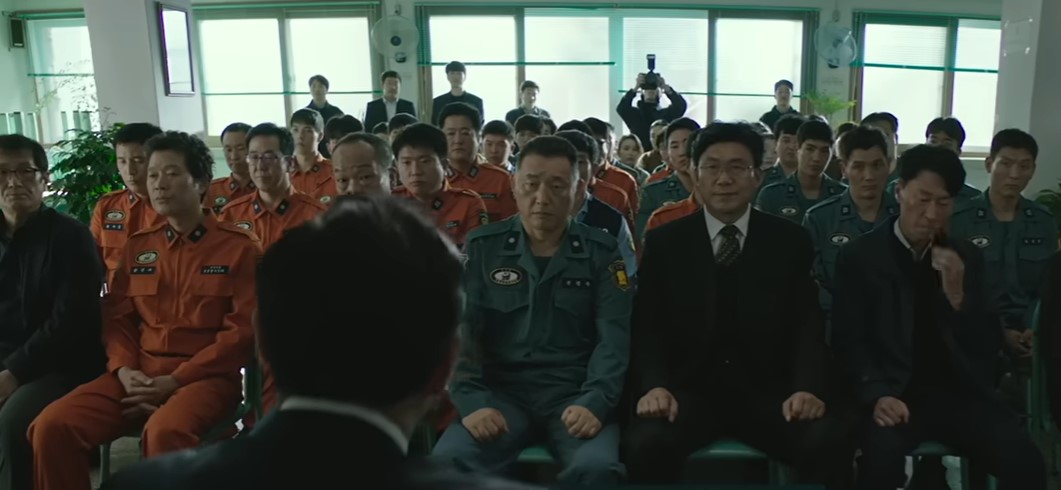 영화 소방관 간담회 장면