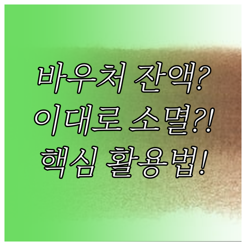 에너지바우처 미사용 잔액 최종 소멸일..