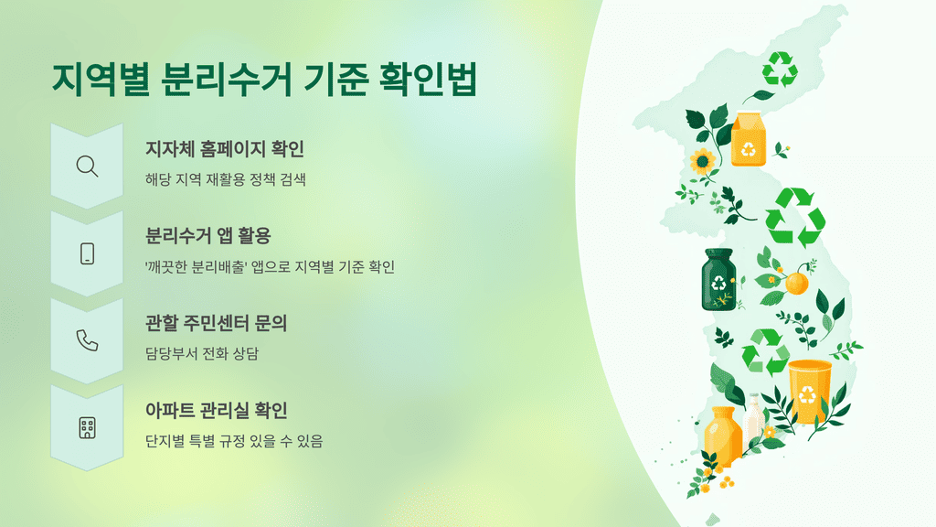 지역별 분리수거 기준 확인법