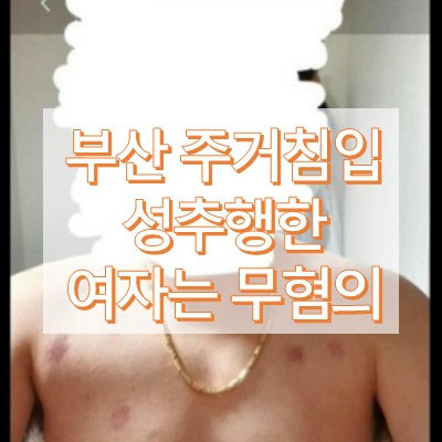 부산 주거침입 성추행 피의자 무협의