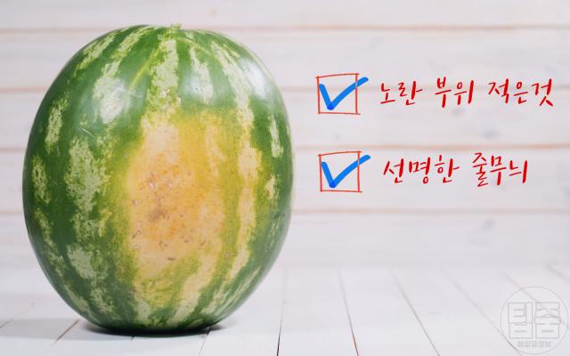 수박 맛있는거 고르기,수박 고르는 요령,팁줌