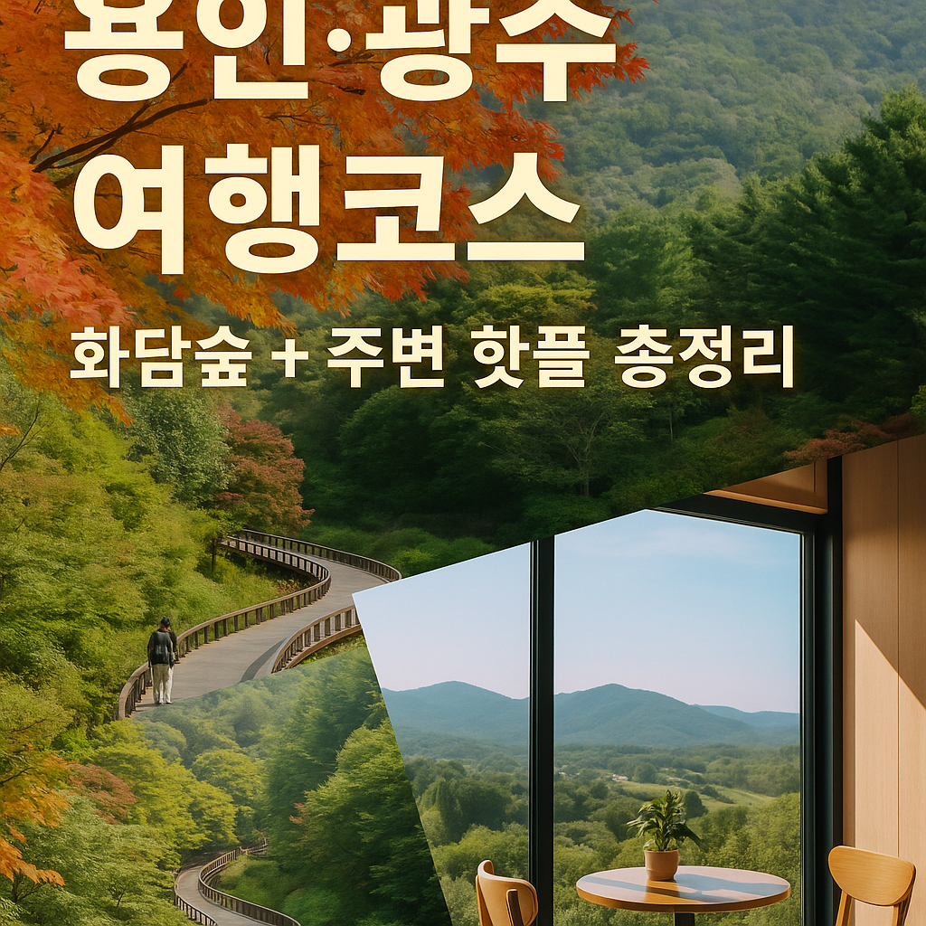 🌿 용인&middot;광주 여행코스 함께 돌기｜화담숲 + 주변 핫플