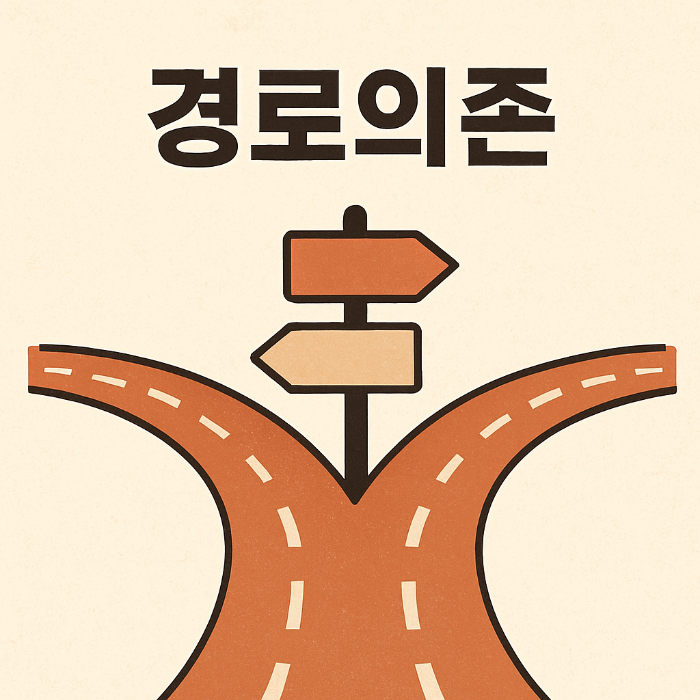 경로의존이라는 글씨가 쓰여 있다.