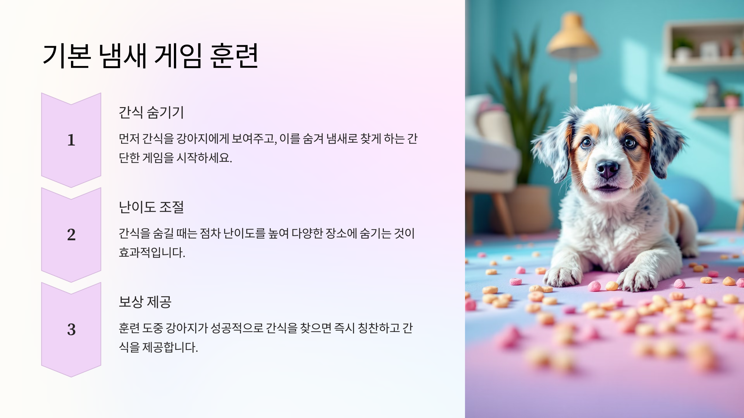 기본 냄새 게임 훈련