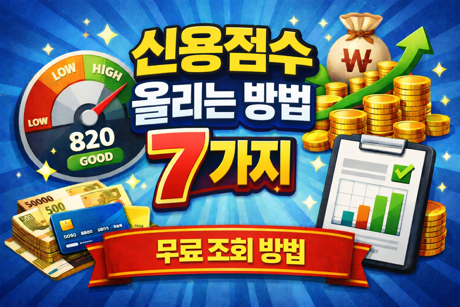 신용점수 올리는 방법 총정리, 1등급 빨리 올리는 현실적인 방법