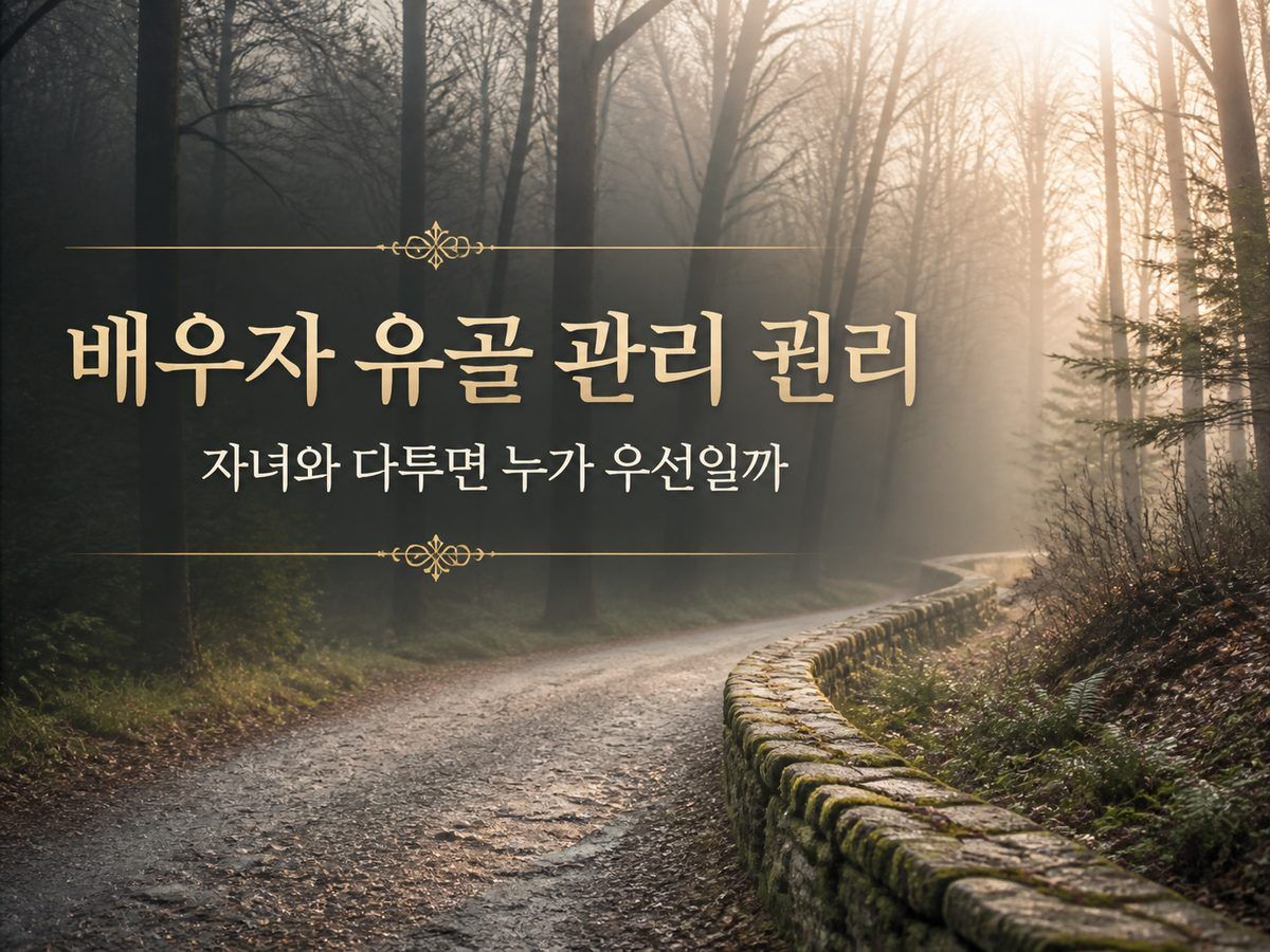 배우자 유골 관리 권리, 자녀와 다투면 누가 우선일까