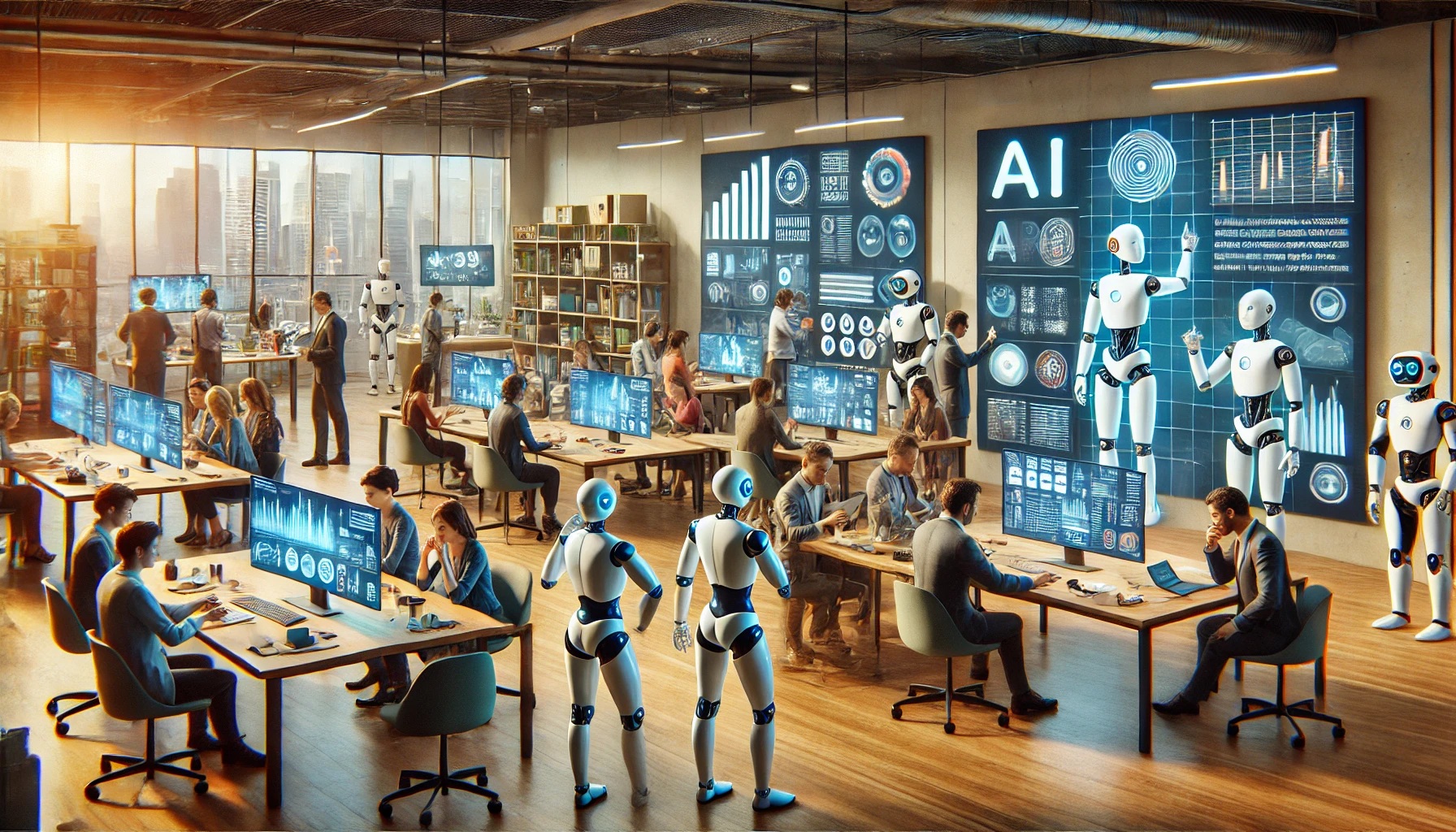 AI 시대의 사무 환경 관련 사진