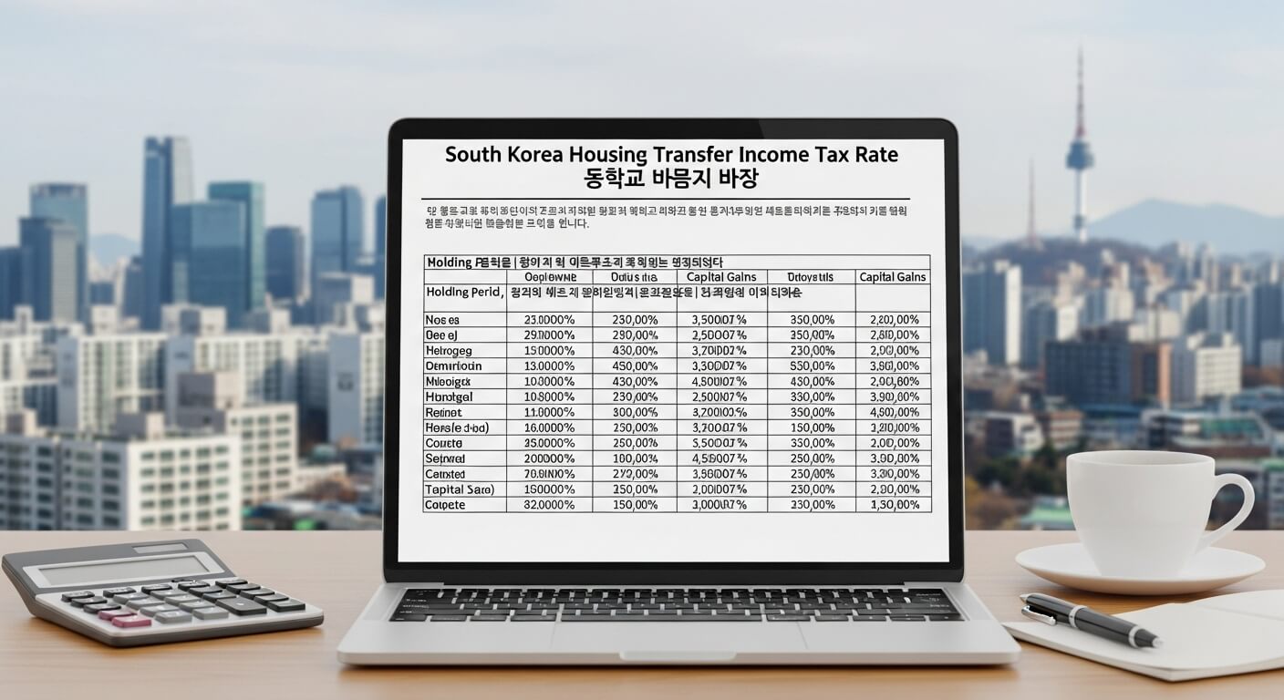 주택 양도소득세율 세율표