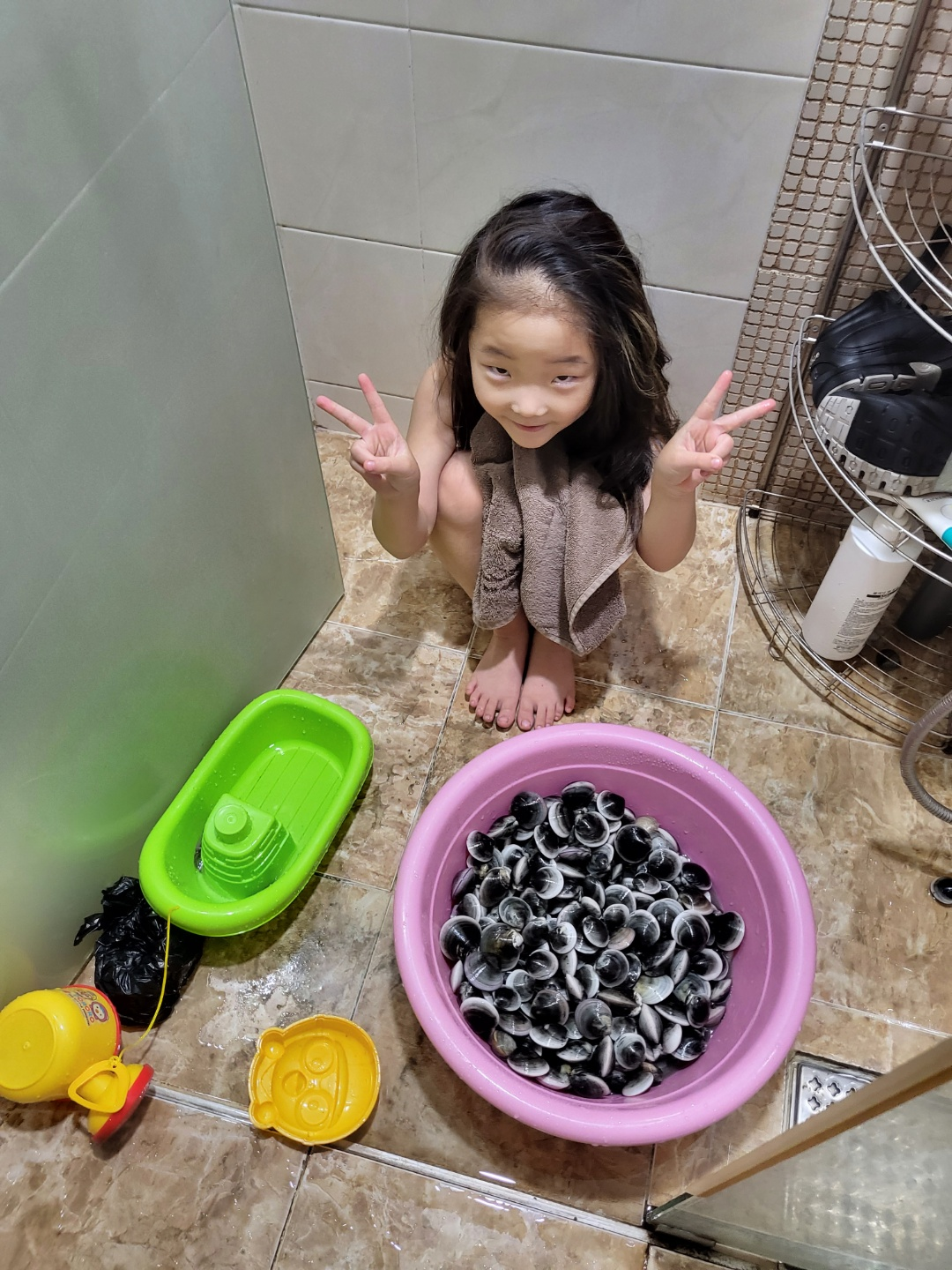 서천 갯벌체험&amp;#44; 모시조개 캐기 (서천송림갯벌체험장)