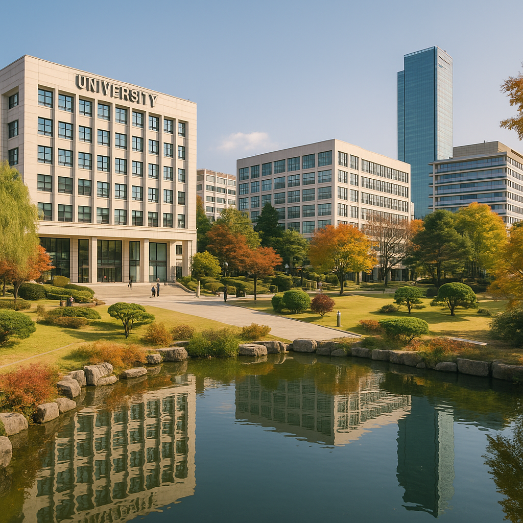 서울 도심 속 대학 캠퍼스 풍경