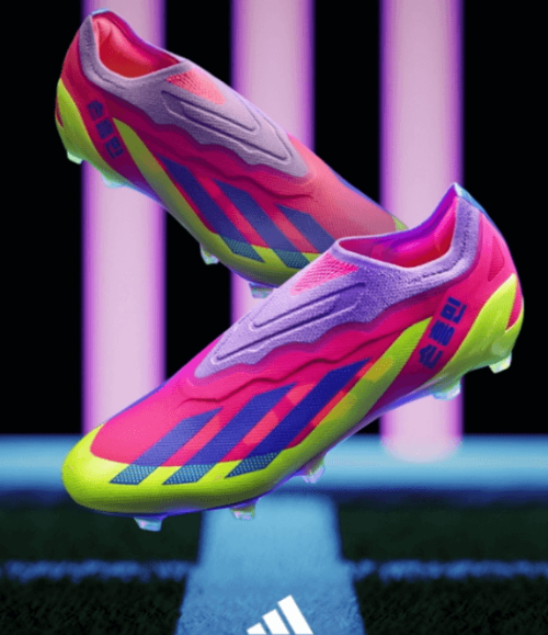 아디다스 홈페이지 손흥민 축구화 사진 이미지입니다.