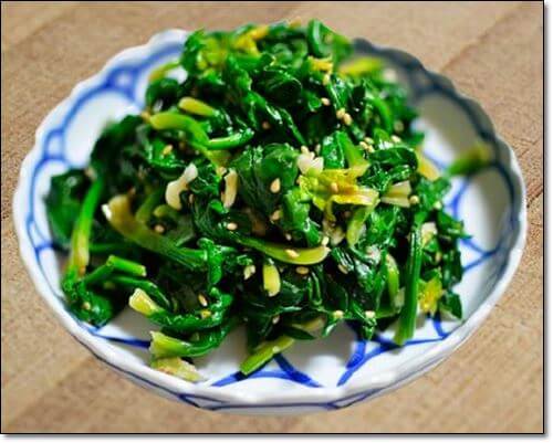 시금치무침
