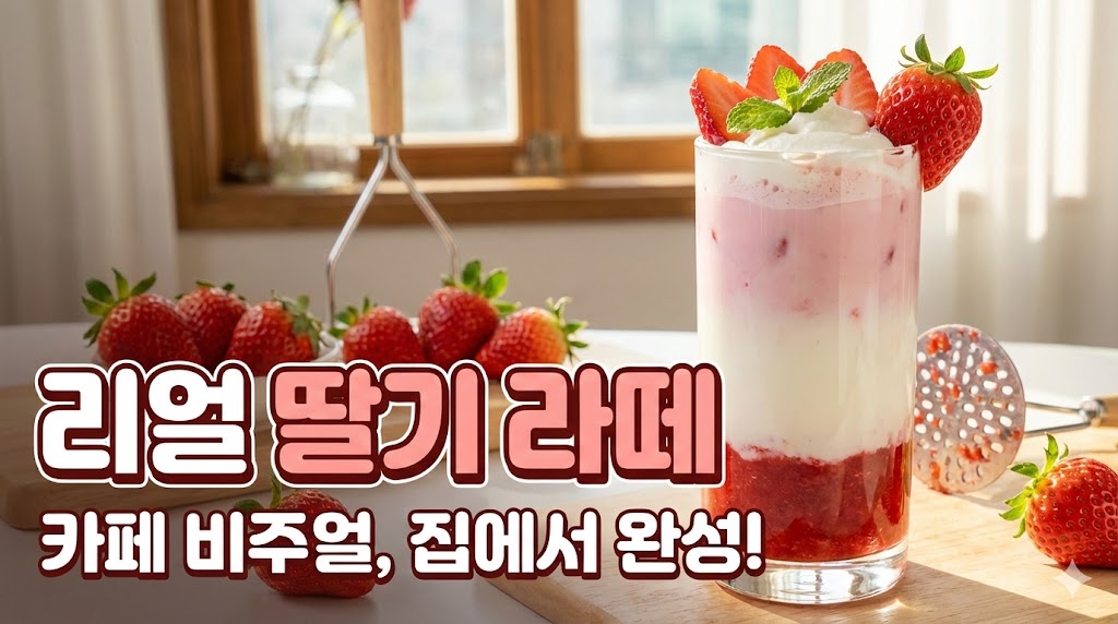 딸기라떼