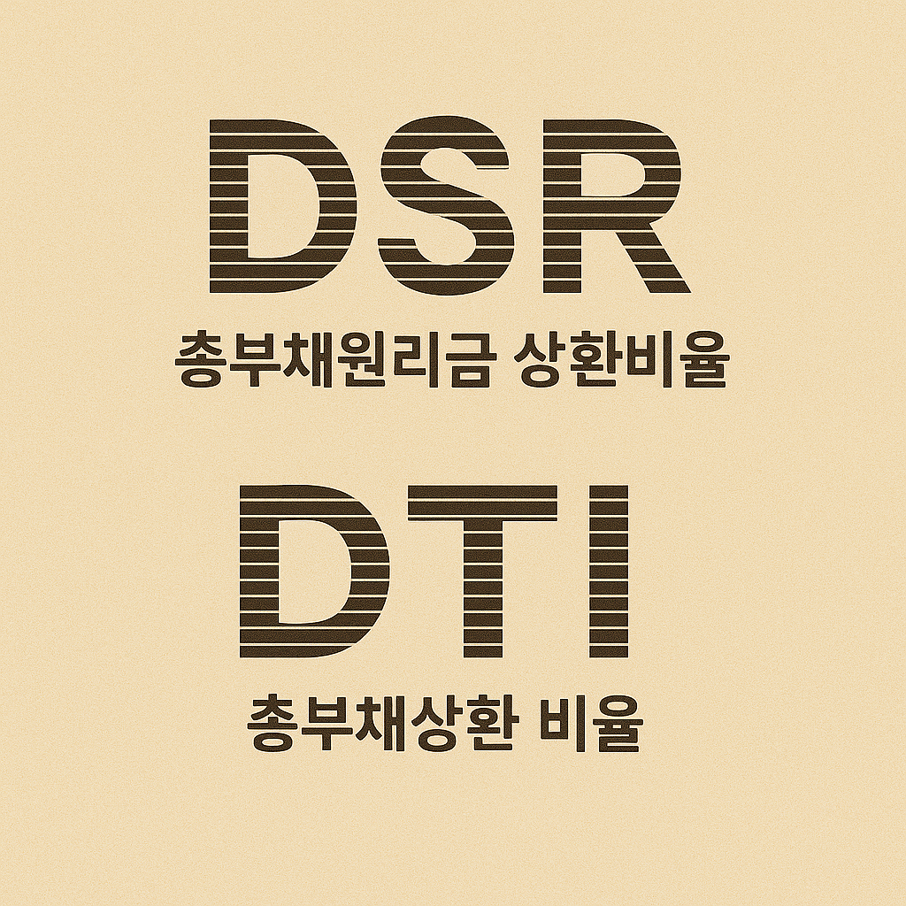 DSR, DTI란 무엇인가 이미지