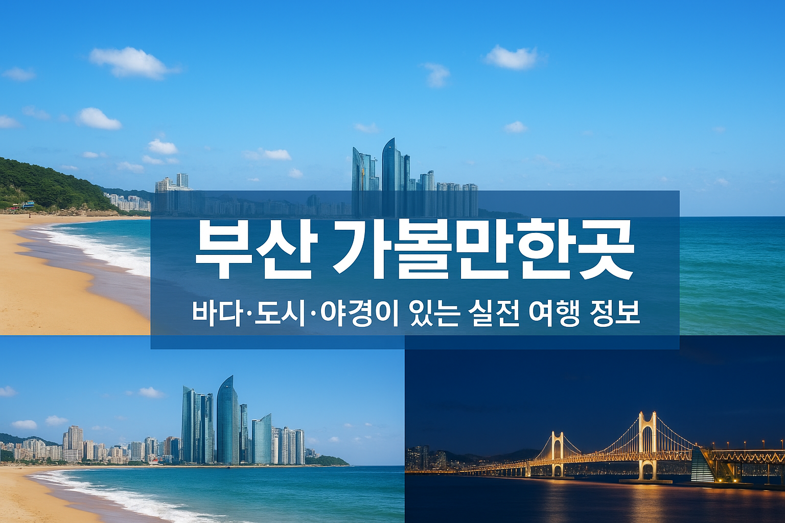 🏖️부산 가볼만한곳┃바다&middot;도시&middot;야경이 있는 실전 여행 정보 대표이미지