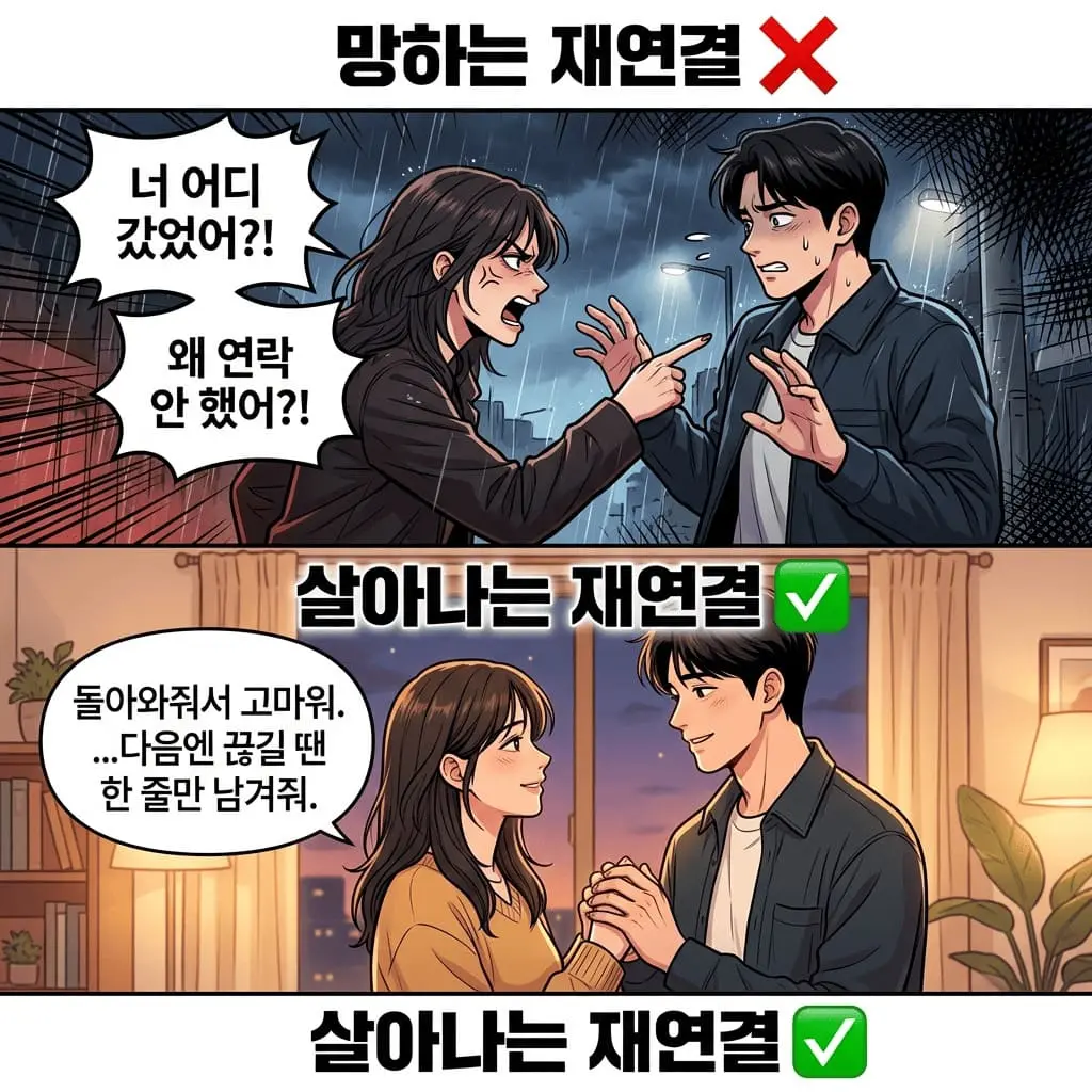 재연결을 망치지 않는 한 문장을 정리합니다