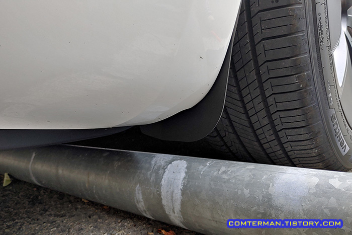 테슬라 모델3 하이랜드 머드가드 스토퍼 간섭