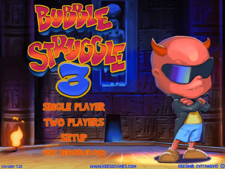 버블-트러블3-플래시게임-메인-화면