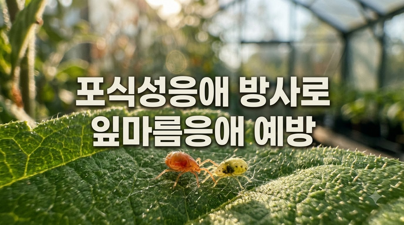 포식성 응애 방사로 잎마름 응애 예방