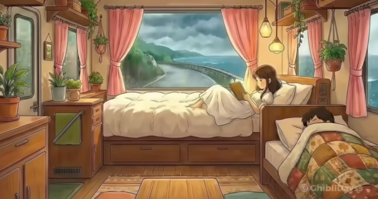 지브리풍 ASMR 영상