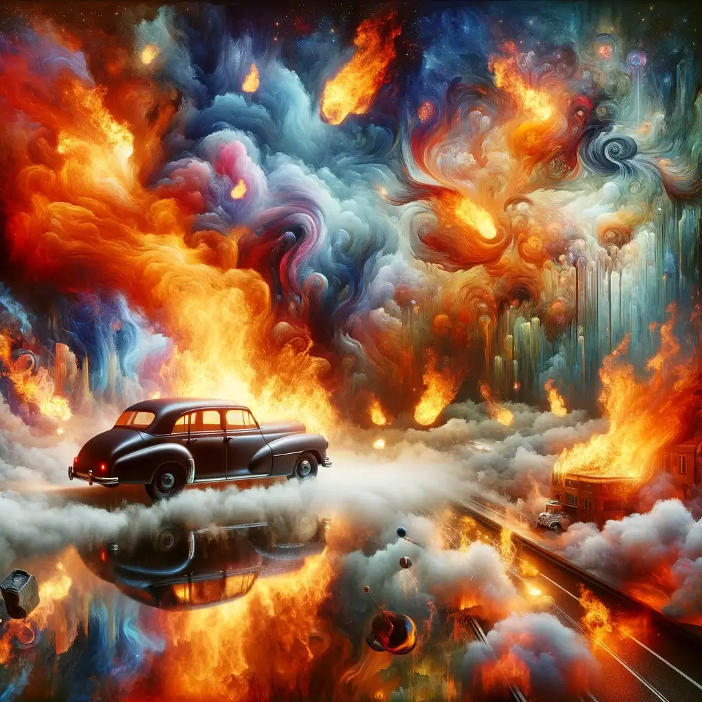 자동차가 불타는 꿈