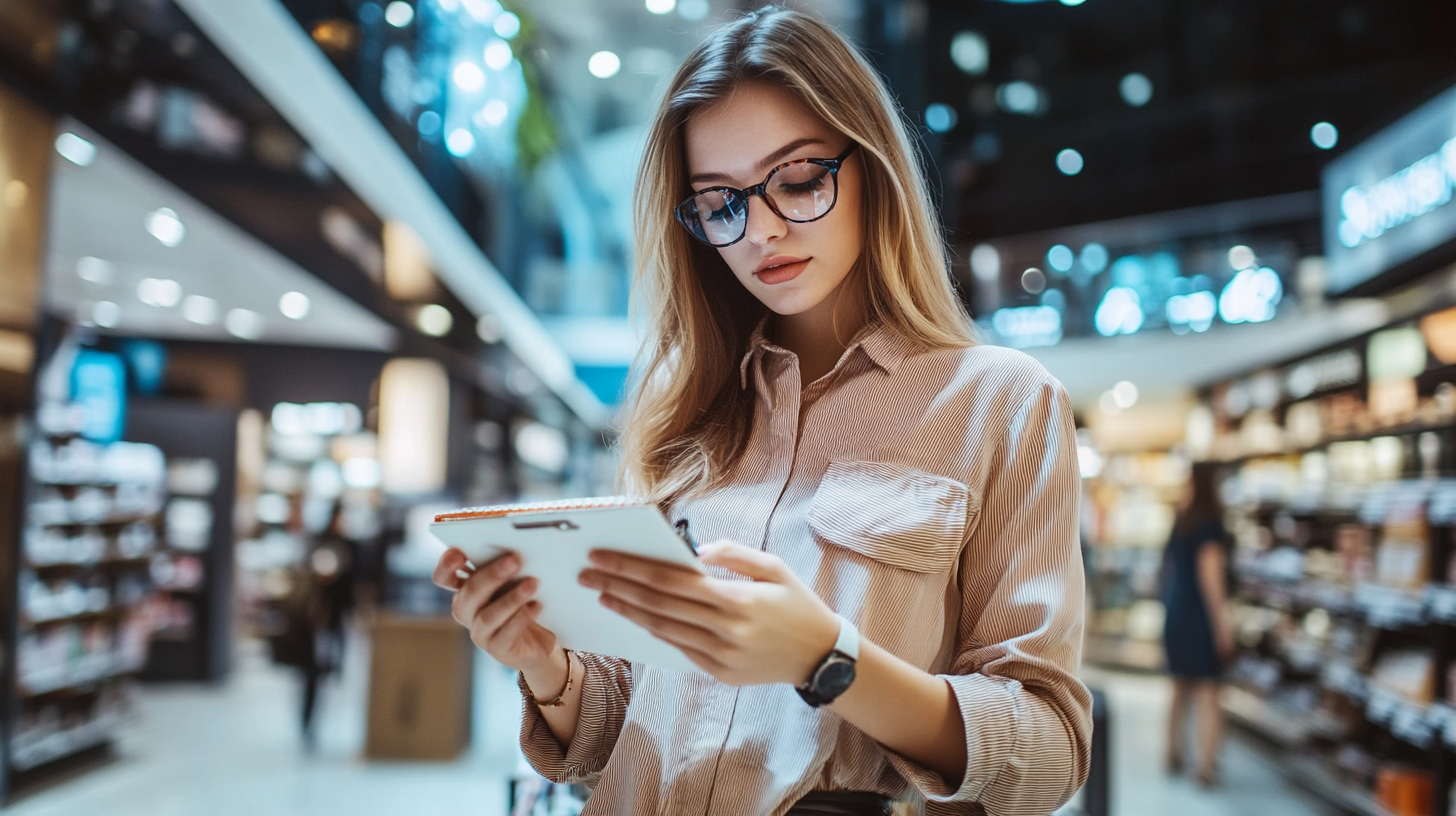 매장 조사 중 사진