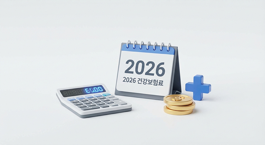 2026년 건강보험료율 인상 및 동결 여부 계산기 이미지