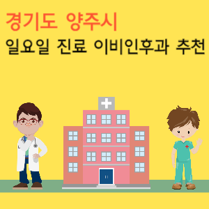 양주시 일요일 진료 이비인후과 추천