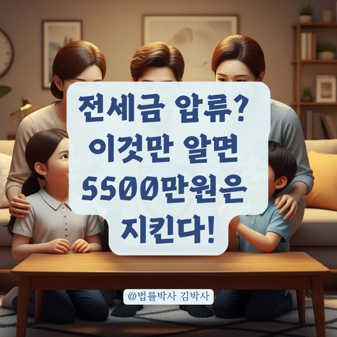 신용불량자 전세 보증금 압류 위험, 최소한의 금액 보호 방법 요약