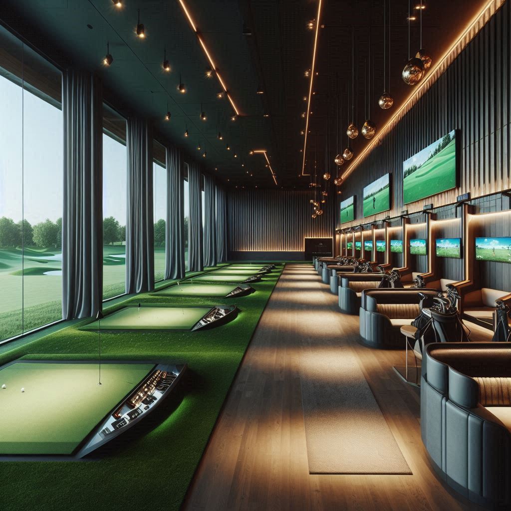 실내골프연습장 배경