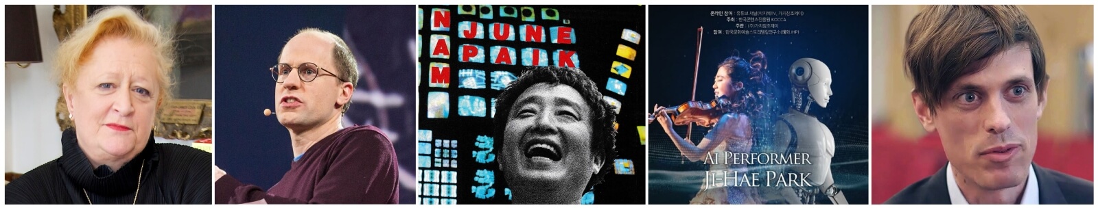 마가렛 헤퍼넌 前 BBC PD, 닉 보스트롬 교수 , 비디오 아티스트 백남준, 바이얼리니스트 박지혜 공연포스터, 마이클 오스본 교수