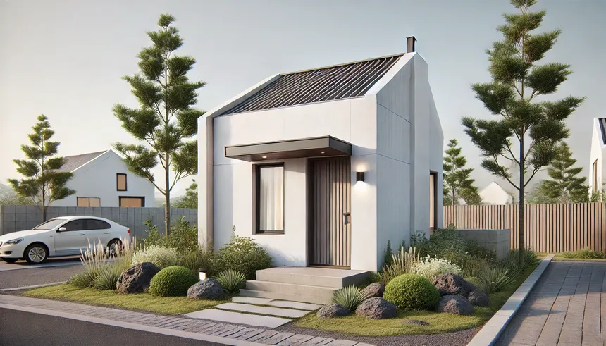 2025년 제주 보금자리 지원사업을 통해 안정된 주거 환경을 마련하는 청년과 중장년을 상징하는 주택 이미지