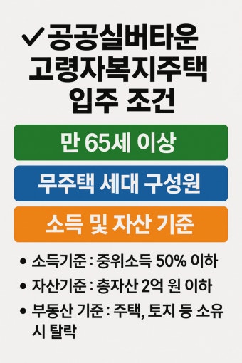 실버스테이 vs 실버타운 vs 고령자 복지주택 차이점 BEST 5