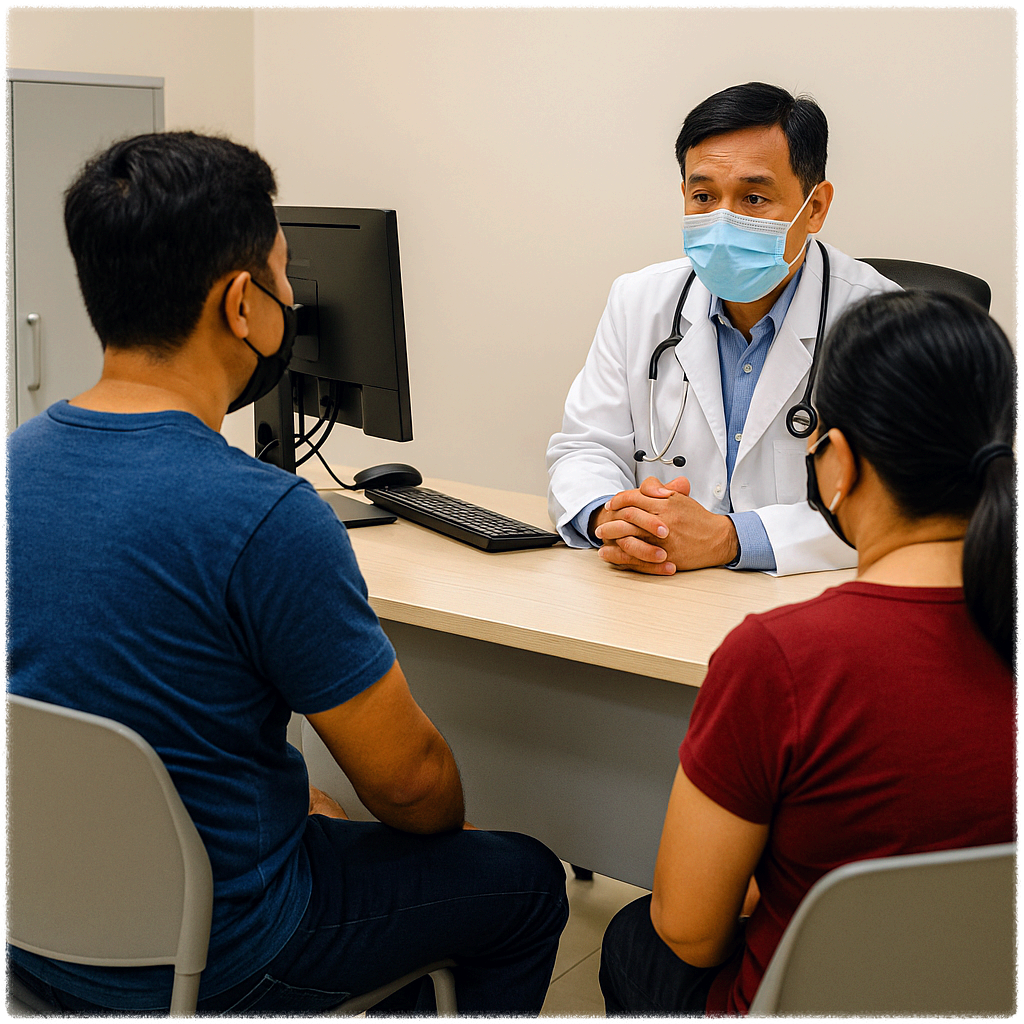 전문의 진료 모습