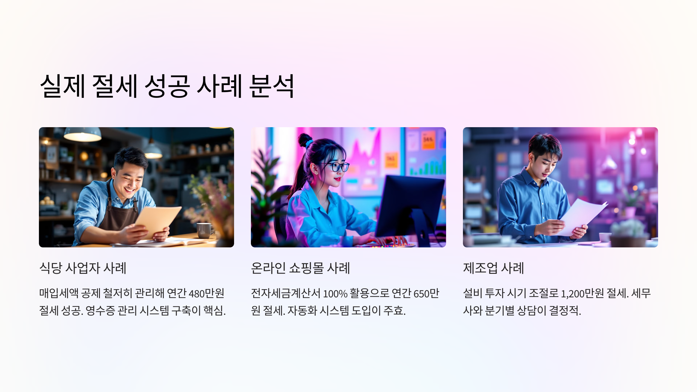 실제 절세 사례