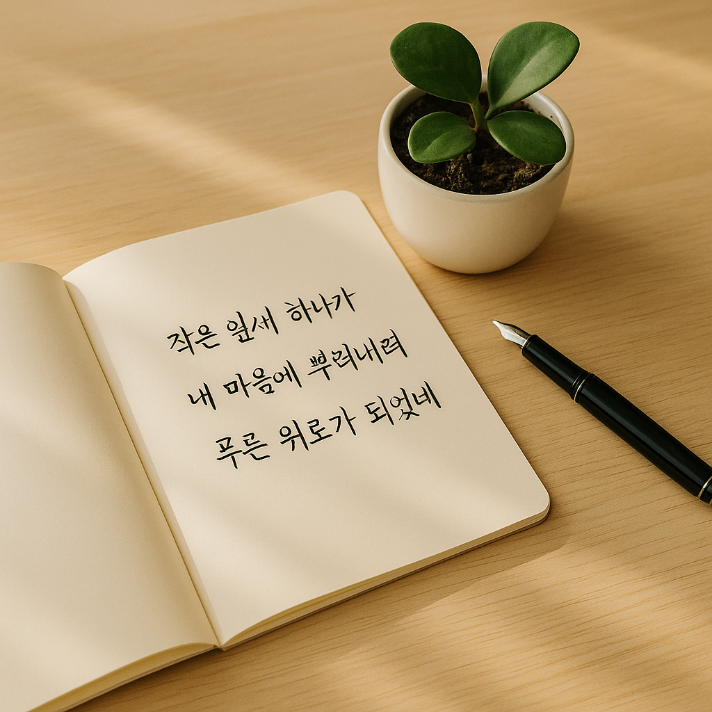 마음속 꽃 피우는 법, 반려식물 시화 경진대회 A-Z ( 출처 : 농촌진흥청)